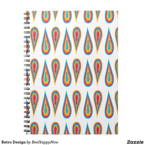 Retro Design Spiral Note Books | Retro design, Notebook, Design