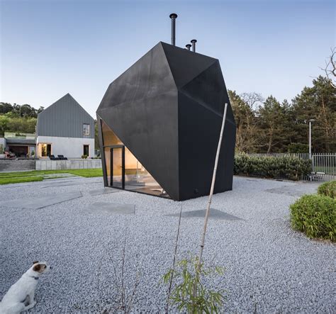 Photo 1 of 8 in A Family in Poland Adds an Origami-Inspired Retreat to ...