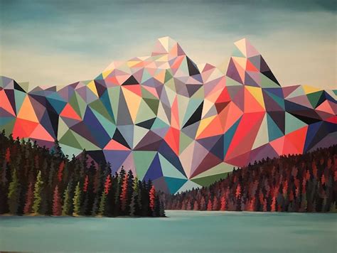 Geometric And Colorful Mountains – Fubiz Media