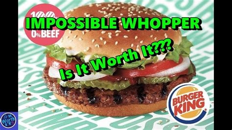 IMPOSSIBLE WHOPPER vs Regular Whopper | Side by Side Is It Worth It? - YouTube