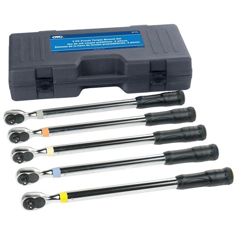 Bosch 1/2 in. Drive Preset Torque Wrench Set (5-Piece)-OTC5776 - The ...