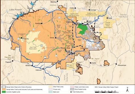 District Boundaries – Diné Nihi Kéyah Project – Navajo Nation Land ...