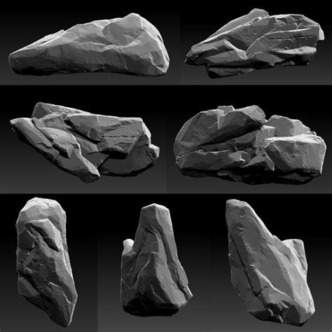 A Free Set Of Low Poly Rocks | Rock, Low poly art, Environmental art