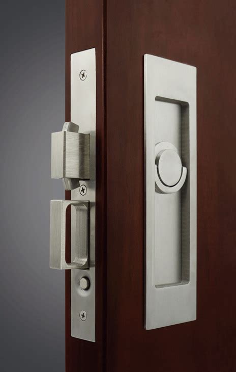 Sliding/Pocket Door Lock, With Deadbolt for Active Door - Häfele