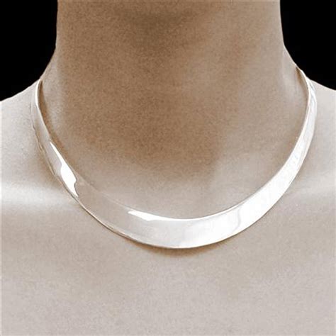 Solid Sterling Silver Classic Choker By Otis Jaxon