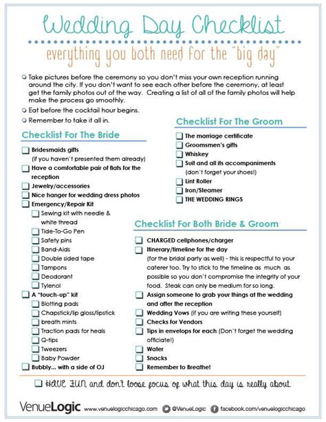 Day Of Wedding Coordinator Checklist | Letter Template