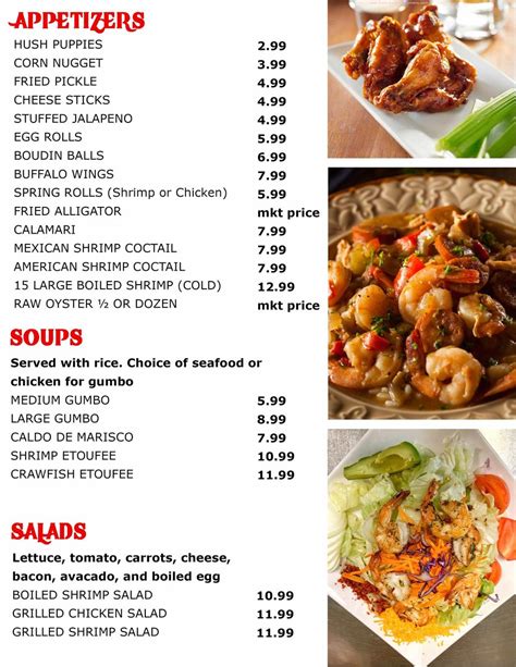 Online Menu of Baytown Seafood Restaurant Restaurant, Pearland, Texas, 77581 - Zmenu