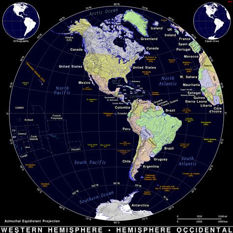 Western Hemisphere · Public domain maps by PAT, the free, open source, portable atlas