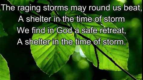 A shelter in the time of Storm With Lyrics SDA Hymn 528 - YouTube