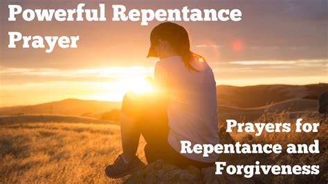 Prayers for Repentance and Forgiveness | Powerful Repentance Prayer - YouTube