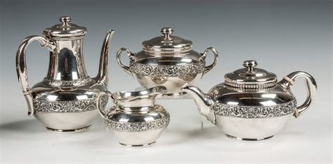 Tiffany and Co. Sterling Silver Four-Piece Tea Set | Cottone Auctions