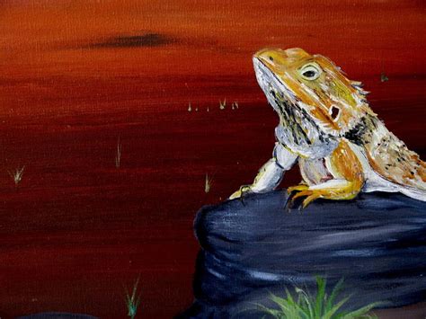 Bearded Dragon Painting at PaintingValley.com | Explore collection of Bearded Dragon Painting