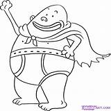 Captain Underpants Coloring Pages sketch template