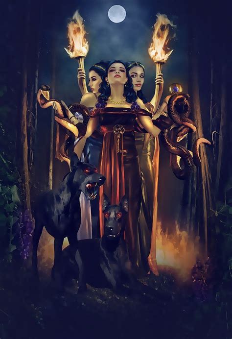 HEKATE (or Hecate) was the goddess of magic, witchcraft, the night, moon, ghosts and necromancy ...