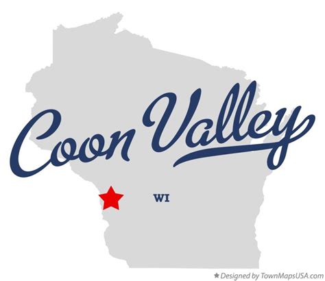 Map of Coon Valley, WI, Wisconsin