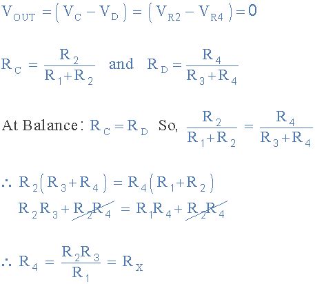 Wheatstone Bridge Circuit and Theory of Operation