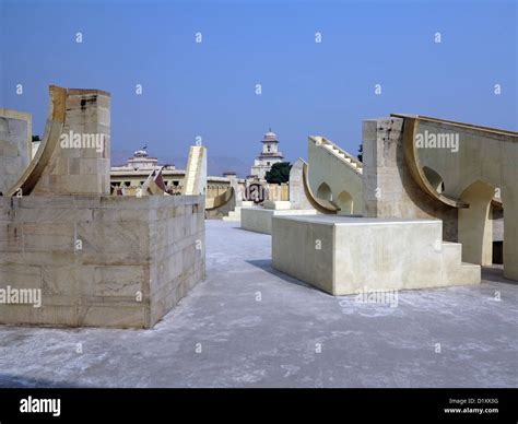 Astronomical instruments at Jantar Mantar observatory - Jaipur ...