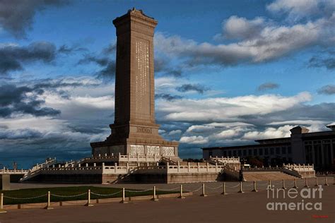 Monument To The People's Heroes At Tiananmen Square Photograph by Blake Richards