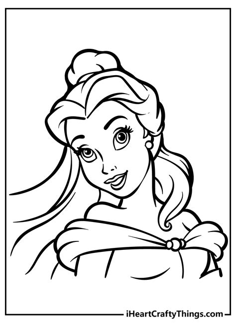 Belle Coloring Pages