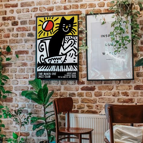 The Black Cat Jazz Club Poster High-quality Wall Art Jazz - Etsy