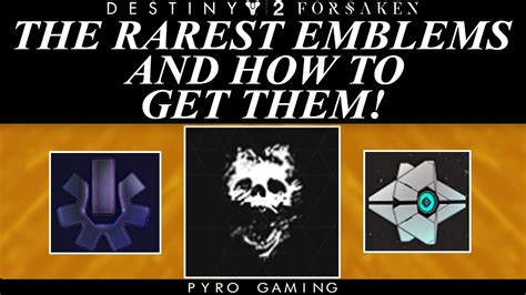 Destiny 2 rare emblems