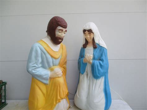 Nativity Joseph and Mary Vintage Large Shipped Separately - Etsy