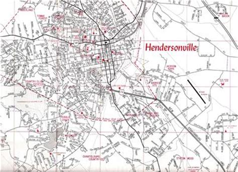 2 SMOKY MTS CITY MAPS- ASHEVILLE, HENDERSONVILLE & AREA