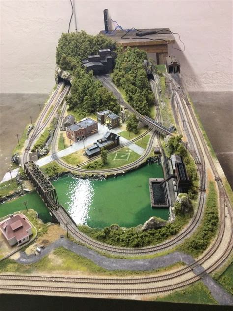 Professionally Built N Scale Train Layout - Tidewater Junction | eBay | N scale train layout ...