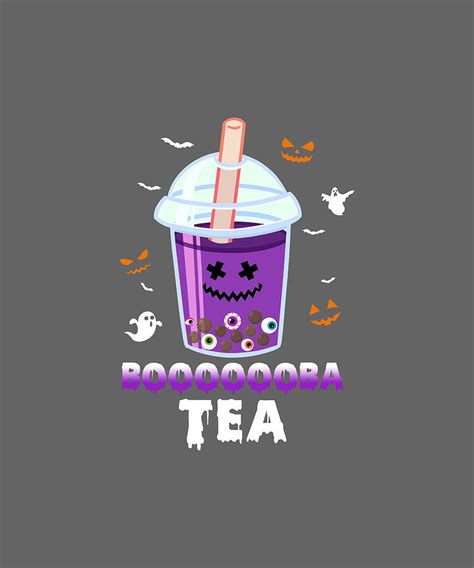 Boo BooBa BoBa Tea Ghost Funny Halloween Tshirt Digital Art by Felix | Pixels