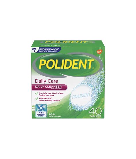 Polident Daily Care Denture Cleanser 40ct | Walmart Canada