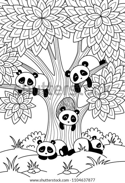 2,867 imágenes de Pandas coloring pages - Imágenes, fotos y vectores de stock | Shutterstock