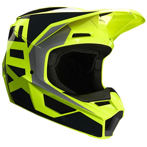 Fox Racing V1 Prix Helmet Black Yellow - Sixstar Racing