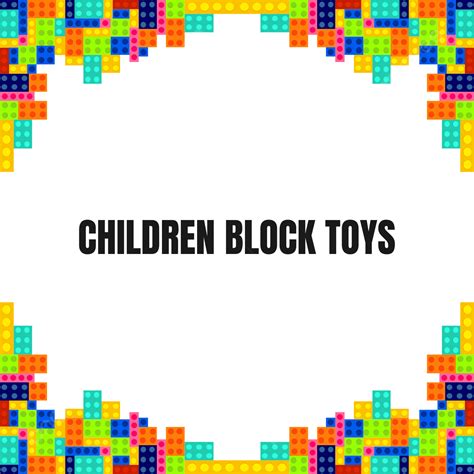 Block Toys Vector Hd PNG Images, Children Block Toys Background Vector, Mind Game, Design ...