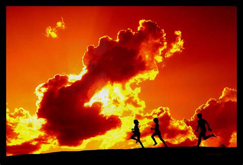 Running at Sunset Photograph by Larry Mulvehill - Pixels