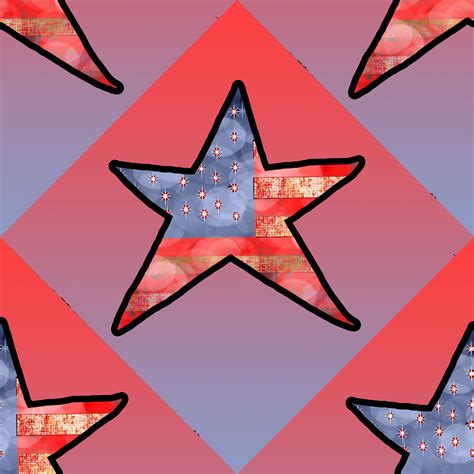 American flag star pattern on Behance