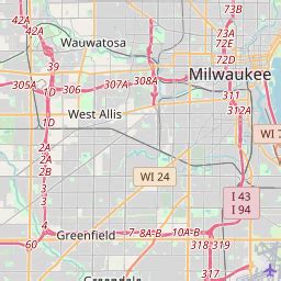 Wauwatosa Zip Code Map | World Map