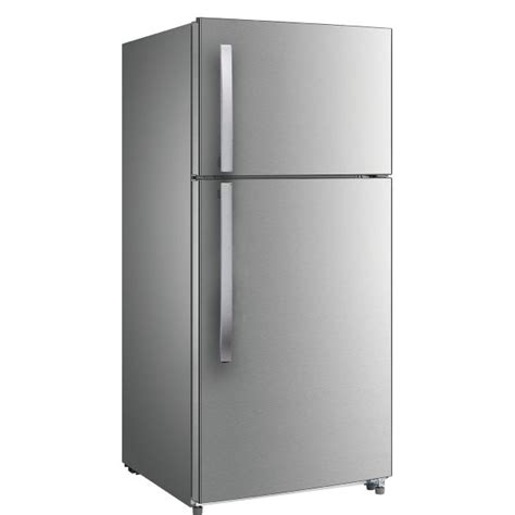 VISSANI 18.0 cu. ft. Top Freezer Refrigerator In Stainless Steel Look ...