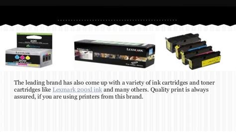 Lexmark compatible inkjet cartridges