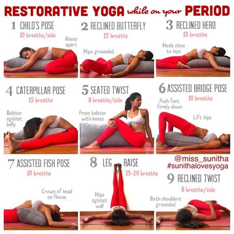 Restorative yoga poses during your period or menstrual cycle Follow ...