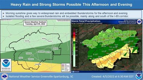 Severe weather expected across Spartanburg, Greenville, Anderson counties