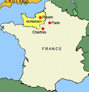 Map Of France Including Normandy - Danell Doloritas