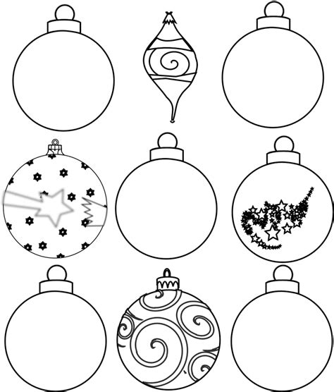 Colour and Design your own Christmas Ornaments Printables - In The Playroom