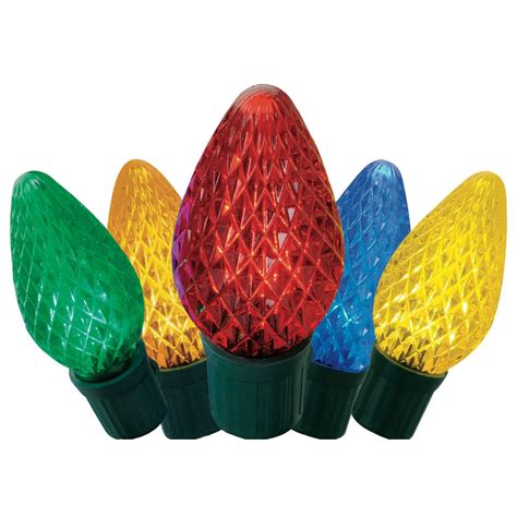 GE StayBright 70-Count 34.5-ft Constant Multicolor C9 LED Plug-in ...