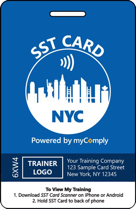 SST Card - New York City Site Safety Training Card