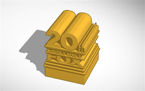 3D design 20th century fox v2 - Tinkercad