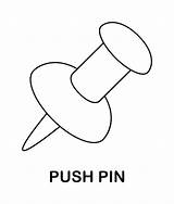 Pin Coloring Page sketch template