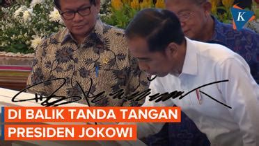 Nonton Video Makna Tanda Tangan Presiden Jokowi Terbaru | Vidio