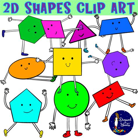 2D Shapes Clip Art | Made By Teachers