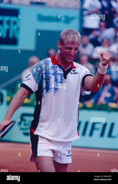 Austrian tennis player Thomas Muster, Roland Garros, France 1995 Stock ...