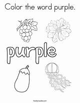Purple Coloring Pages sketch template